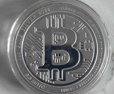 1oz Silver Bitcoin Coin