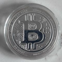 1oz Silver Bitcoin Coin