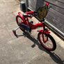 Red Kids bicycle for collection Image 2