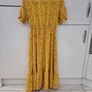 Midi Yellow Tea Dress Image 2