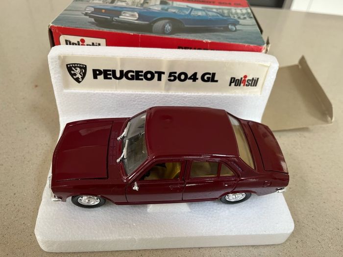Peugeot 504 GL scale 1/25 Year 1976 Polistil Rare
