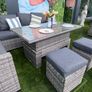 8 Seater Rattan Dining Set with Rising Table Image 6