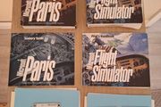 Microsoft Flight Simulator 5.0 Big Box + Paris Scenery MS-DOS Floppy CIB Retro PC