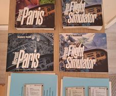 Microsoft Flight Simulator 5.0 Big Box + Paris Scenery MS-DOS Floppy CIB Retro PC