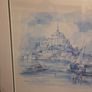 "Le Mont St Michel Maree Basse" Signed Watercolour framed Image 2