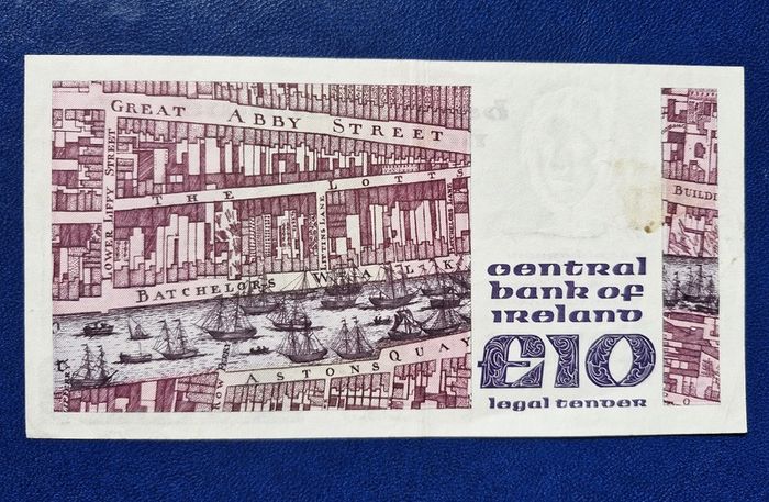 Ireland 1978 Jonathan Swift 10 pound (KGC) banknote
