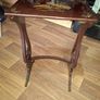Antique Lacquered Side Table Decorated with Chinoiserie Style Birds and Flowers Chinese 1880s to 1920s Image 9