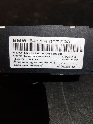Bmw E46 3 Series  A/c Heater Control Panel Unit