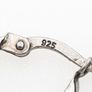 Vintage 925 Sterling Silver Leverback Small Hoop Earrings Image 5