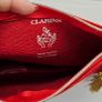 Clarins Red Zipper Makeup Pouch Image 2