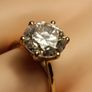 18ct Vermeil 5.5 carat Moissanite Solitaire Ring Image 9