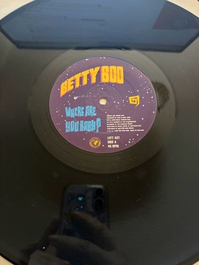 Betty Boo Where Are You Baby? Original UK 12 inch Vinyl Single 1990