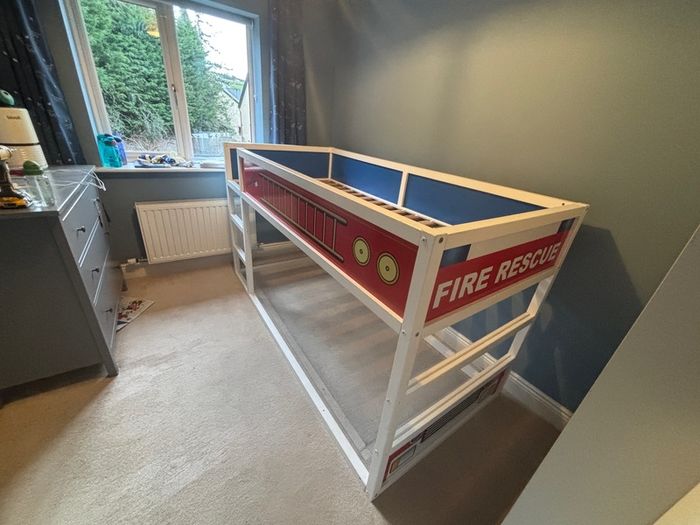 Fireman themed Bed.