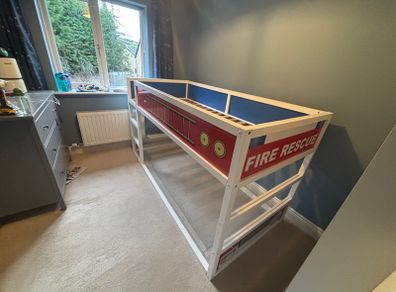 Fireman themed Bed.