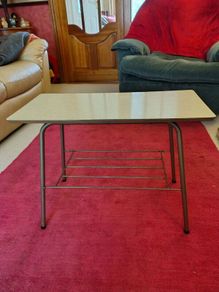 Vintage 1960s Cream Formica Side Table