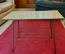 Vintage 1960s Cream Formica Side Table
