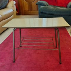 Vintage 1960s Cream Formica Side Table