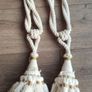 Large Chunky Vintage Curtain Tassel Tiebacks Pair - 23" Image 7