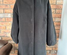Coast Black Coat with Balloon sleeves