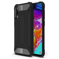 Shockproof Armor Case For Samsung Galaxy A50 Black Hybrid Back Cover