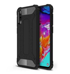 Shockproof Armor Case For Samsung Galaxy A50 Black Hybrid Back Cover