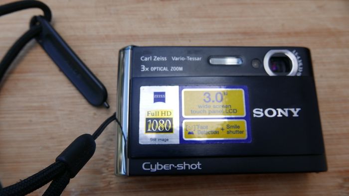 Sony Digital Camera Cybershot DSC-T70 8.1MP Black Tested