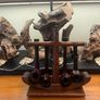 1920s Tallent London HMS Victory Oak Pipe Holder & Pipes Image 2