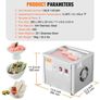 Fried Ice Cream Roll Machine, 11" x 9.5" Stir-Fried Ice Cream Pan, Stainless Steel Rolled Ice Cream Maker with Compressor and 2 Scrapers, for Making Ice Cream, Frozen Yogurt, Ice Cream Rolls Image 5