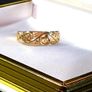 Vintage Hallmarked 9ct Gold 'Clover' Wedding Band Image 9