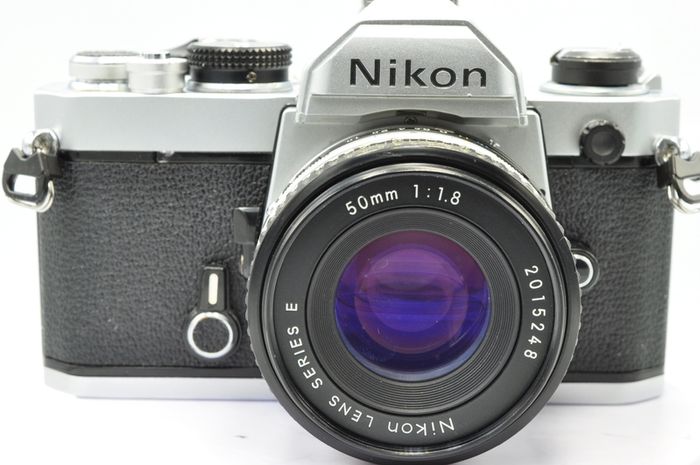 Nikon Fm Chrome + 50mm pancake F1.8 , Cla'd- Recent Full Service