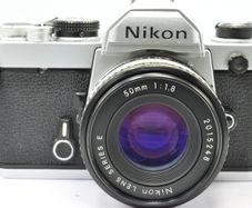 Nikon Fm Chrome + 50mm pancake F1.8 , Cla'd- Recent Full Service