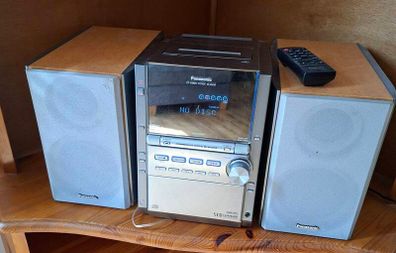 panasonic stereo 4cd player & tape deck