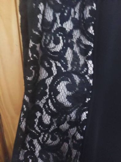 Black and ivory lace dress (free post)