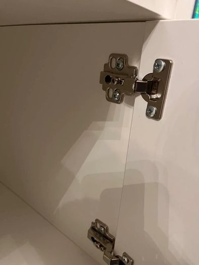 White IKEA Kallax Insert with Door & Knob