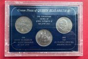 Great Britain  Three Crown  Coins Of Queen Elizabeth 11 ( Uncirculated )