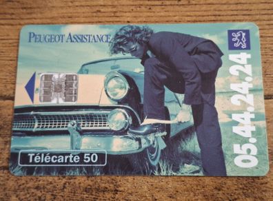 France Phonecard "Peugeot Assistance", used, 7/1994, 50 Units - free standard postage