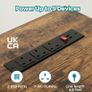 147CM L-Shaped Desk with Power Outlets & LED Lights Image 7
