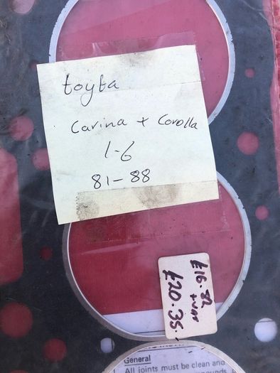 Head gasket for carina Corolla hiace
