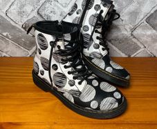 Dr Martens 1460 Girls Polka Dot Boots UK2 EU34