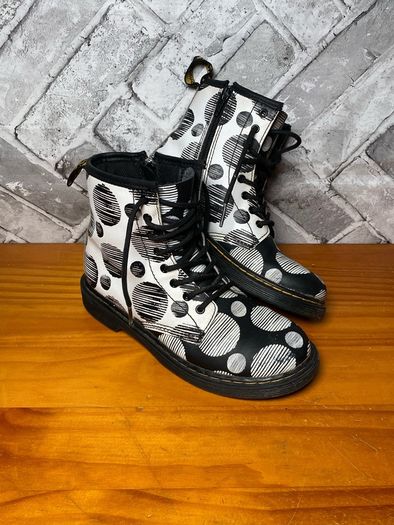 Dr Martens 1460 Girls Polka Dot Boots UK2 EU34