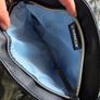 Black leather crossbody bag Wenger Swiss made Image 4