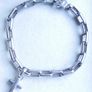 Vintage Armani Sterling Silver 925 hallmarked bracelet with cross charm by designer Emporio Armani length 8,5" - 26g Image 3