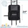 Child's Large Car Backseat Organiser with 10.1" Touch Screen iPad/Tablet Holder for Kids and Toddlers. Black Car Storage and Seat Protector. Fits All Cars Image 3