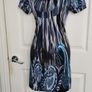 Blue and Black Shift Dress from Culture size 10 Image 4