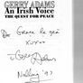 Gerry Adams - An Irish Voice - The Quest For Peace - Signed By Gerry Adams Image 2