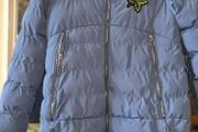 B&amp;Q Girls Purple Puffer Coat - Age 15/16 - Excellent Condition, AV