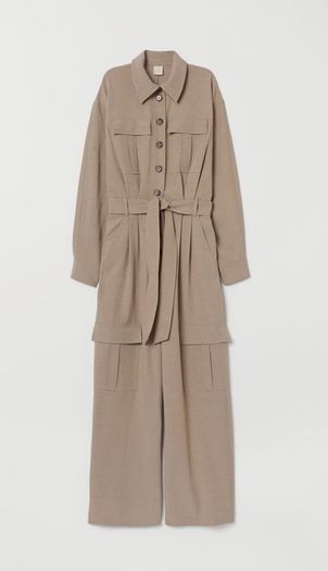 HM linen blend jumpsuit brand new