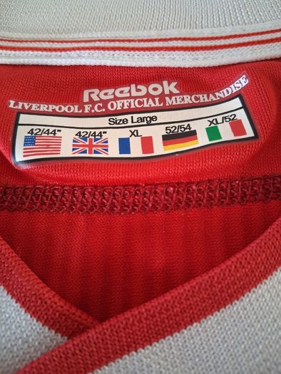 Liverpool Jersey. Official Reebok Mens Home Jersey From Season 2002 To 2004. Authentic Original From 2002. Not A Modern Day Remake.