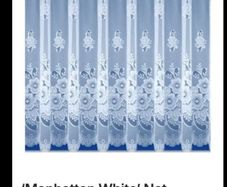 White net curtains x 3