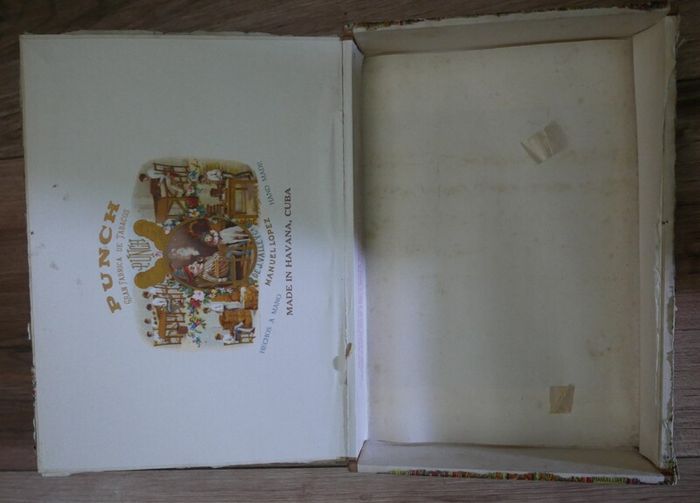 Punch Empty Cigar Wooden Box